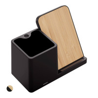 Recycelter Kunststoff + Bamboo