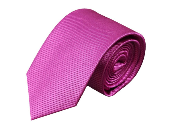Krawatte für Herren aus 100% Seide - handgefertigt in Italien - 150 x 7 cm - rosa