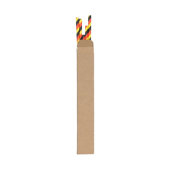 Fanpapierstrohhalm Deutschland, 11er Set
