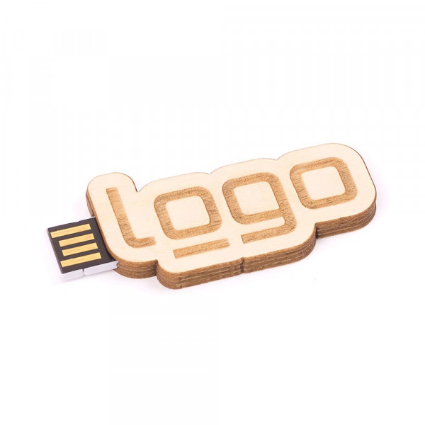 USB Stick Eigendesign 2D (FSC® zertifiziert) (Holz)