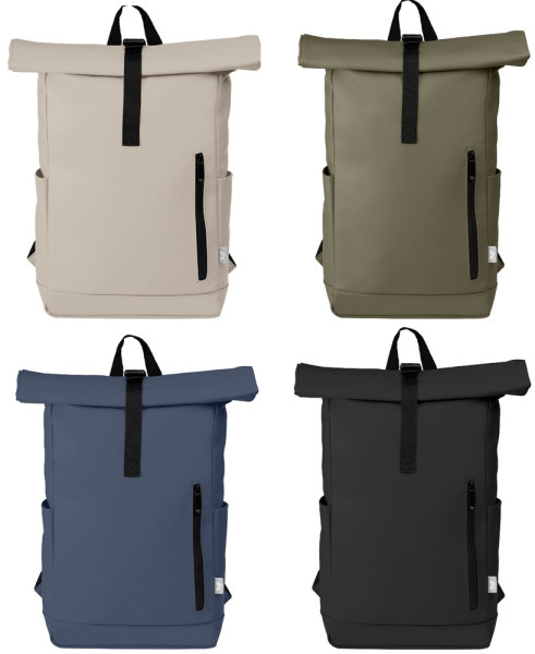 Malmö - Rolltop-Rucksack aus Recyclingmaterial - Wasserdicht