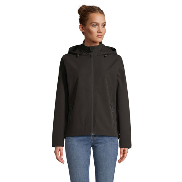 RACE HOODED WOMEN - RACE DAMEN-KAPUZENJACKE