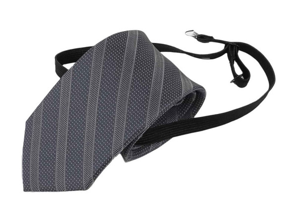 Krawatte mit Gummizug - Sicherheitskrawatte - Bereits gebundene Krawatten im Satin Finish - 51 x 7 c
